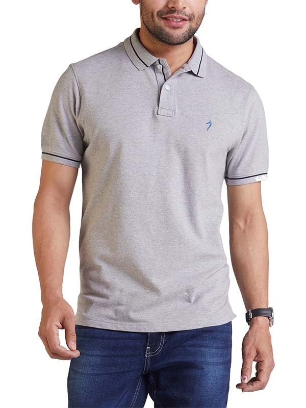 Casual Solid Polo T-Shirt